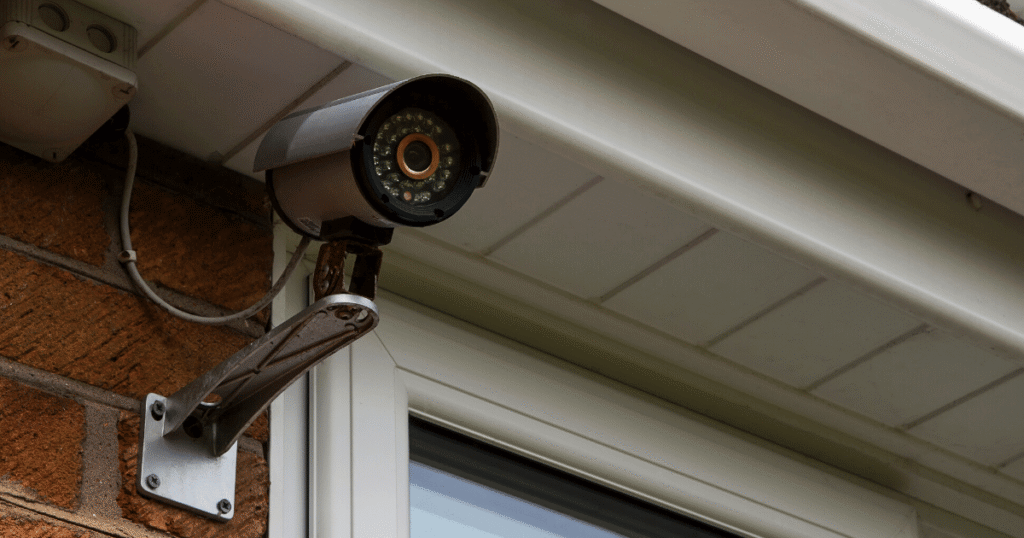 Security Camera on Brick Wall