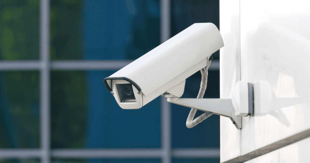 White Outdoor Security Camera