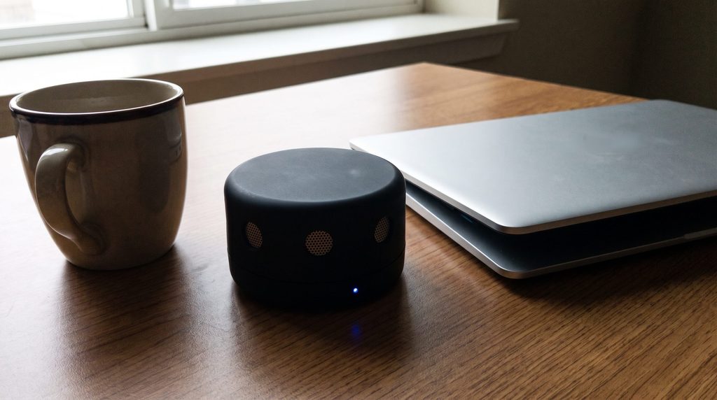 Audio Jamming Device on Table