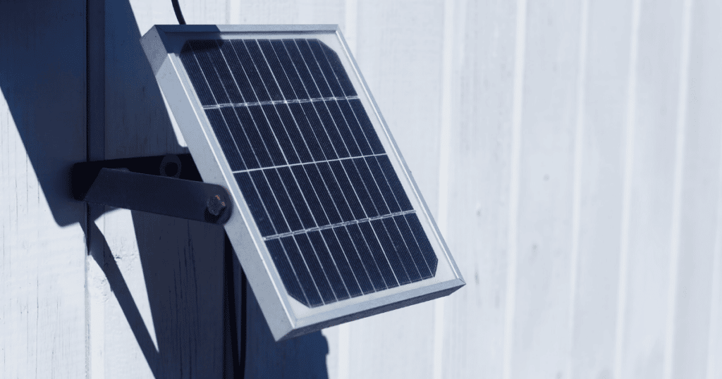 Solar Panel on Side of Building