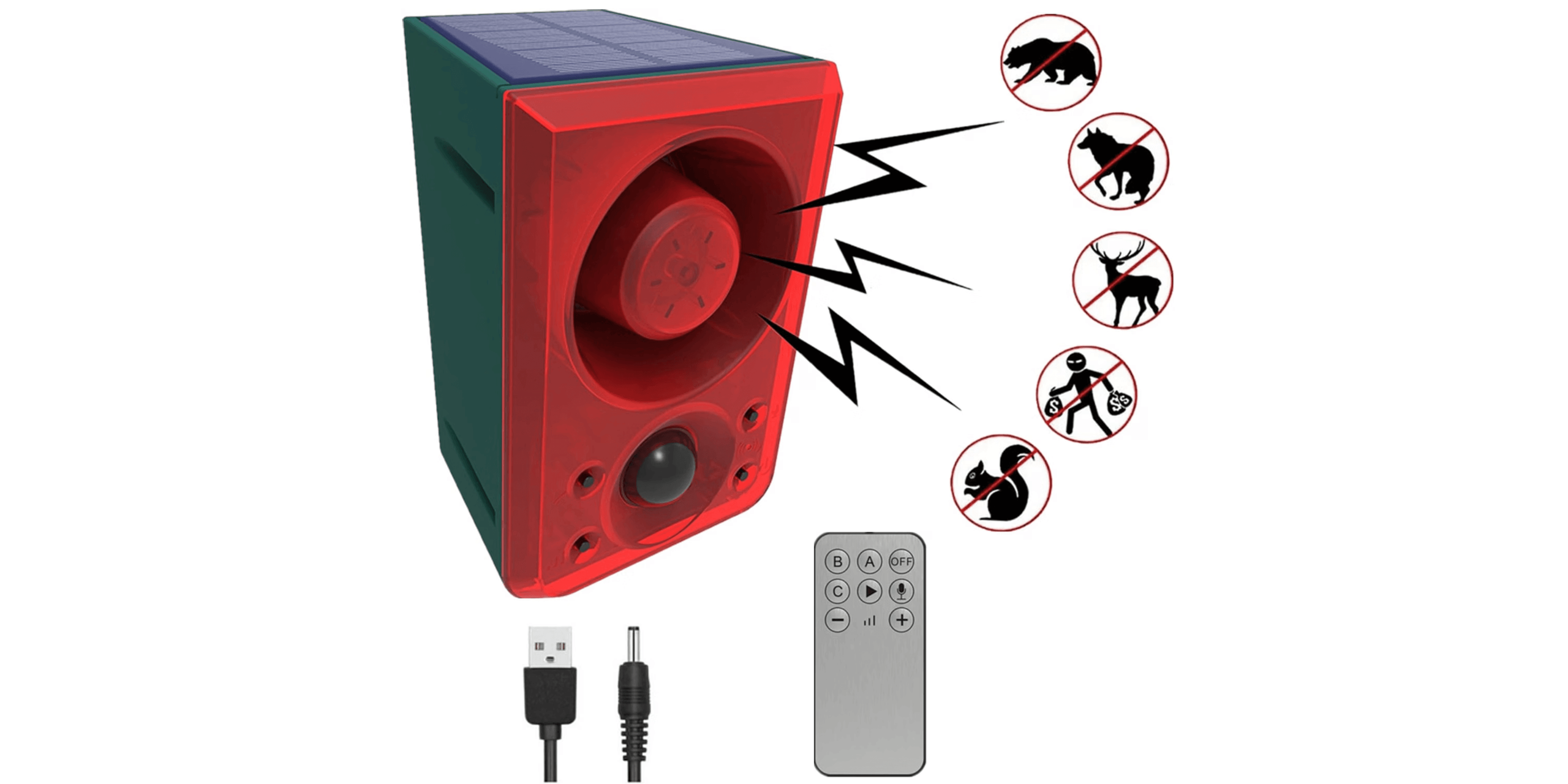 HULPPRE Motion-Sensor Dog Barking Alarm